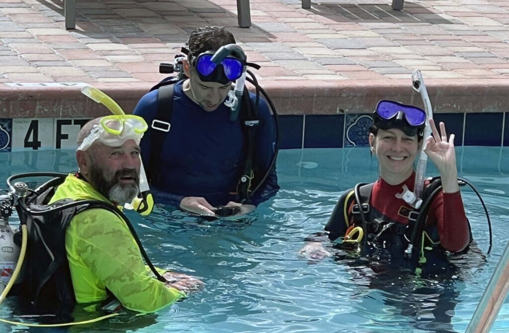 scuba diving for the first time in key largo 