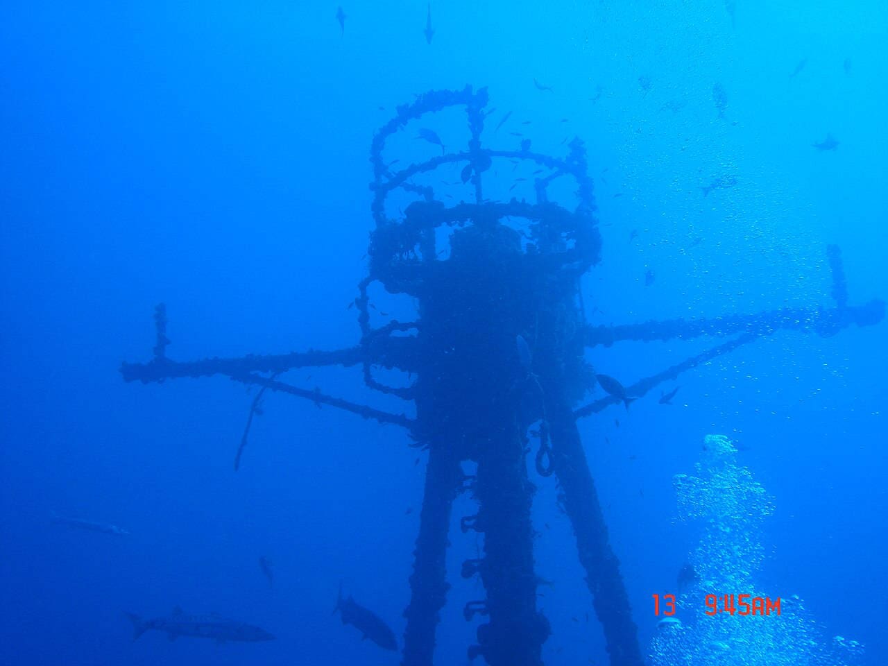 Key Largo Dive Site: Crows Nest USCGC Duane